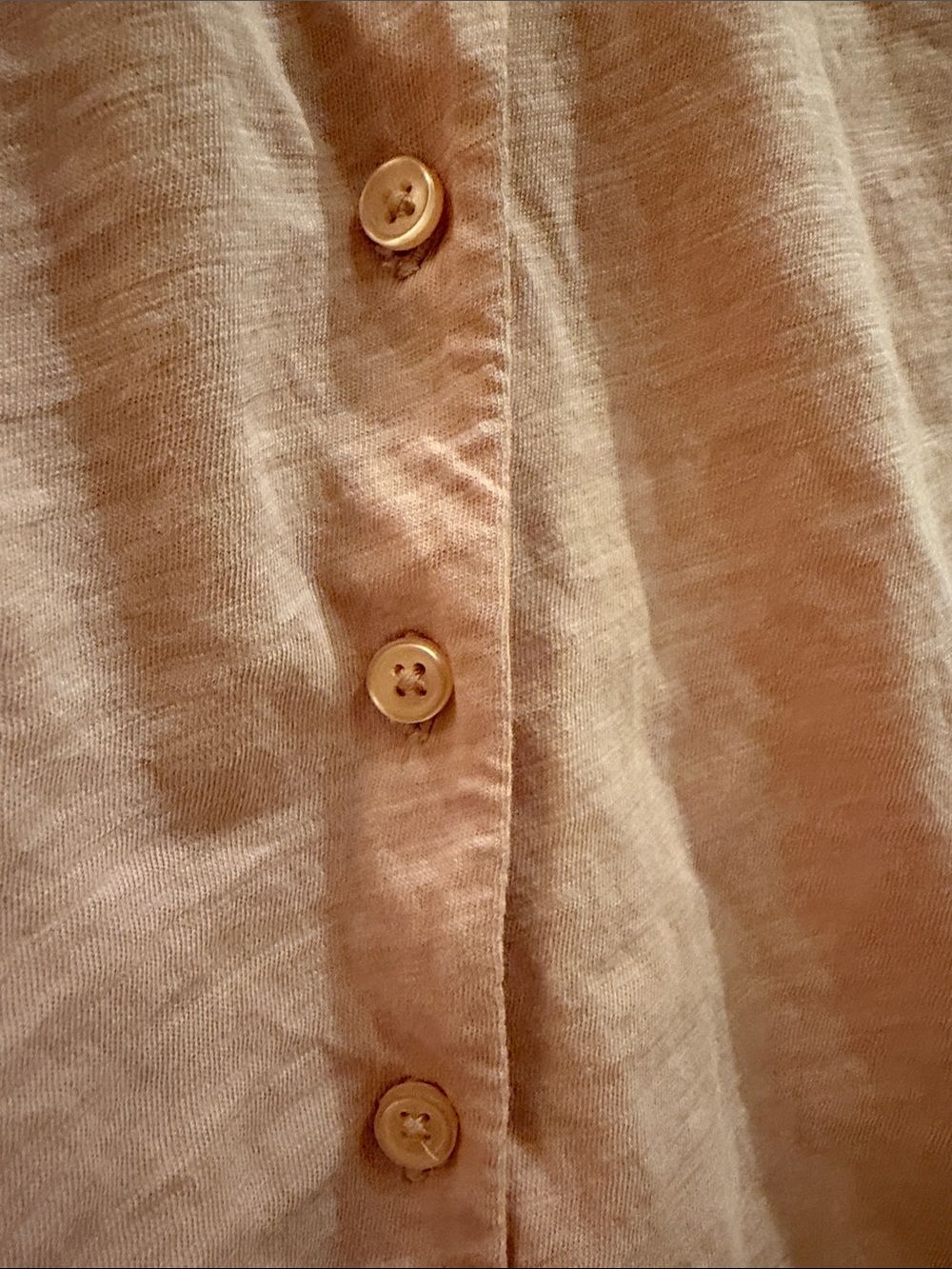 Boden Women's Pink Button-Front Ruffle V-Neck Top - Picture 3 of 9